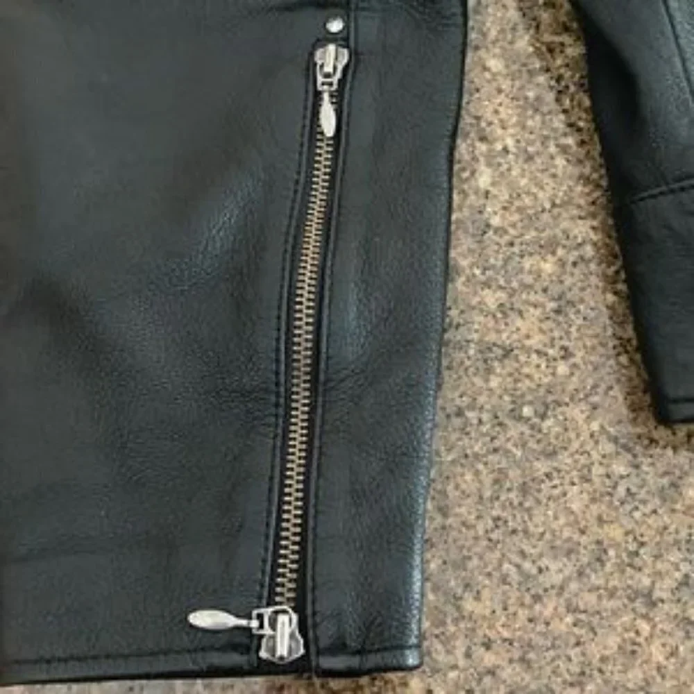 Harley Davidson Women's ROAD ANGEL 3 in 1 Black Leather Jacket Small NWOT‌‌ - Picture 7 of 13